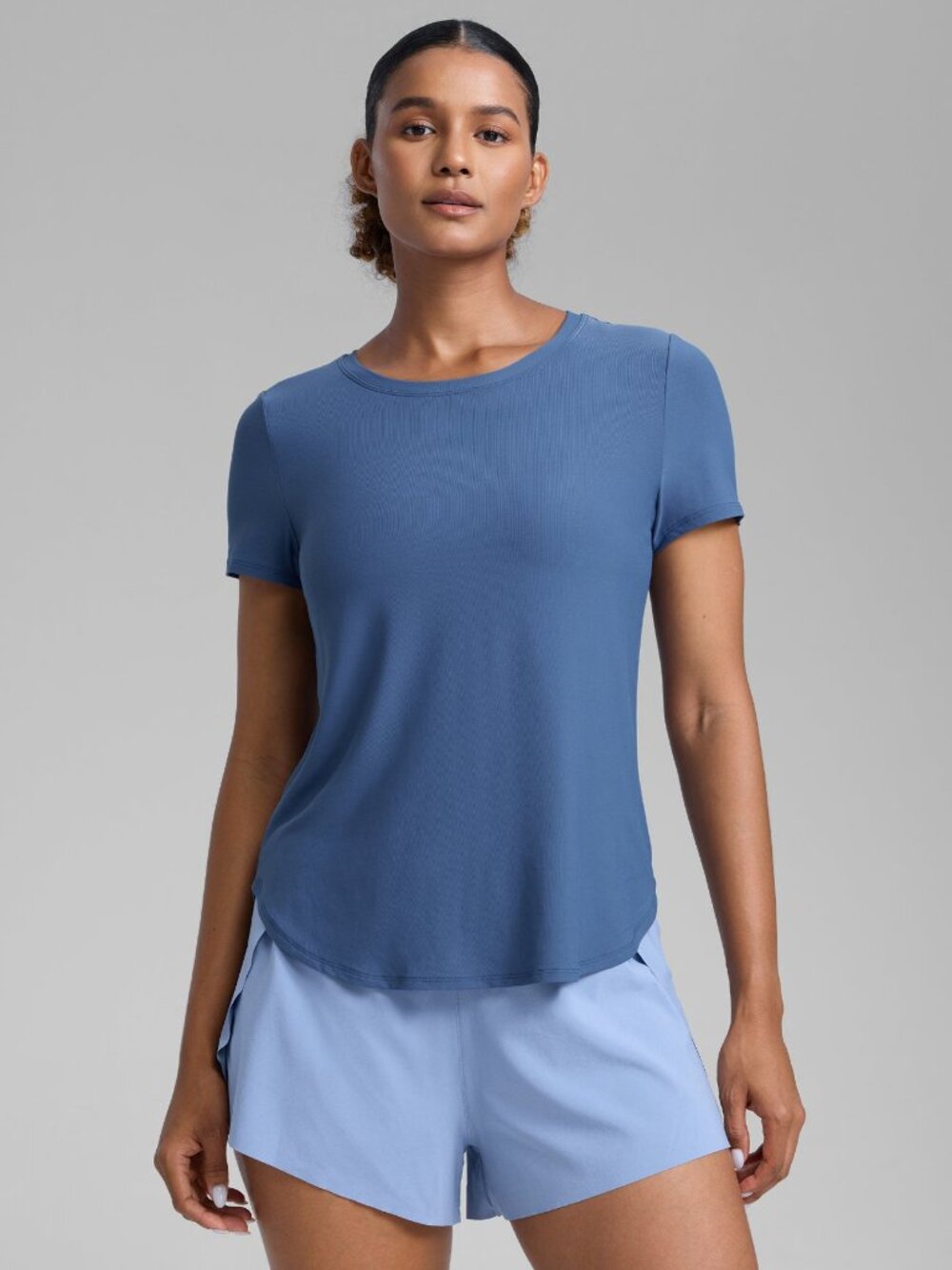 Cloudweight Crewneck Side Slit Short Sleeve